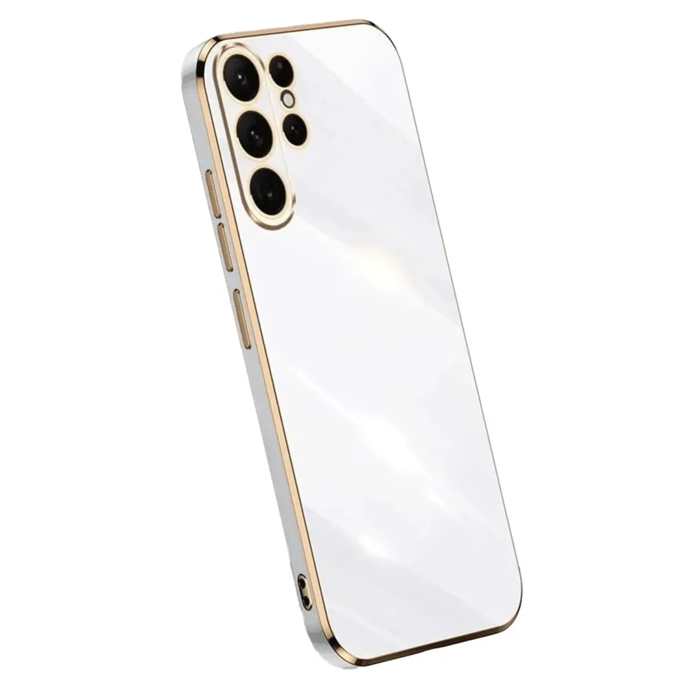 Newface Samsung Galaxy S24 Ultra Kılıf Volet Silikon - Beyaz