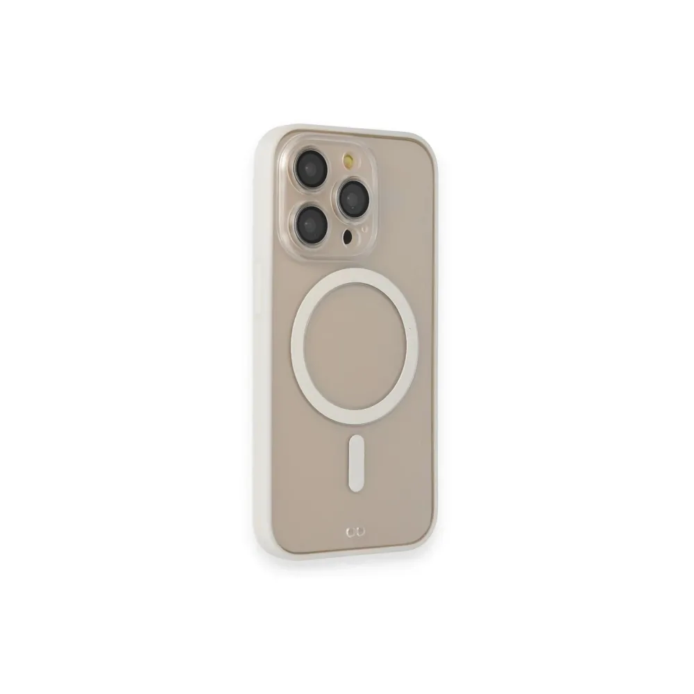 Newface Iphone 14 Pro Kılıf Grand Magneticsafe Kapak - Beyaz