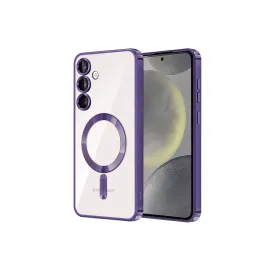 Newface Samsung Galaxy S23 Kılıf Kross Magneticsafe Kapak - Mor