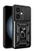 Newface Vivo Y27 Kılıf Pars Lens Yüzüklü Silikon - Siyah