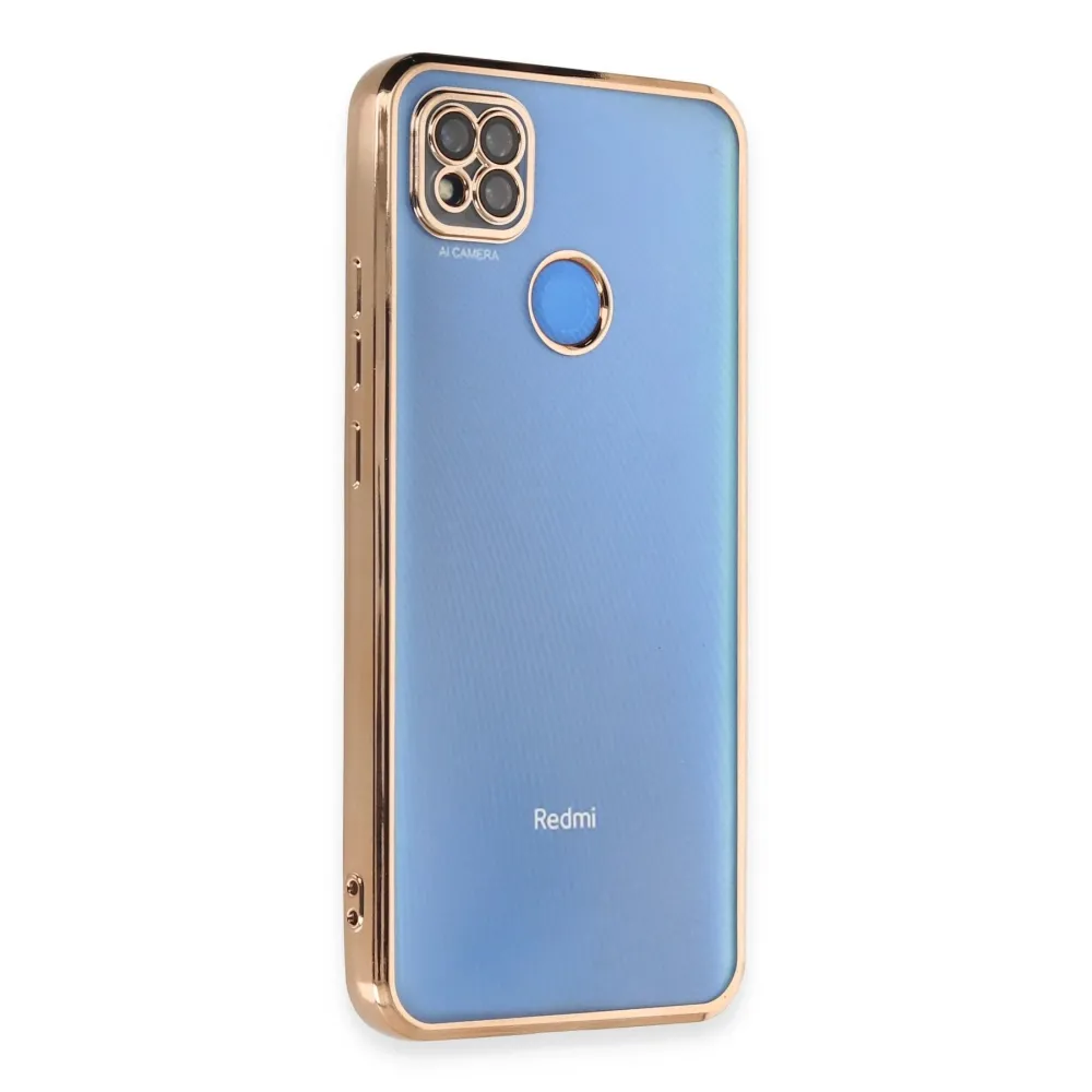 Newface Xiaomi Redmi 9C Kılıf Razer Lensli Silikon - Gold