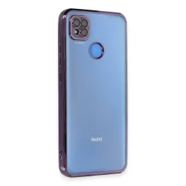 Newface Xiaomi Redmi 9C Kılıf Razer Lensli Silikon - Mor