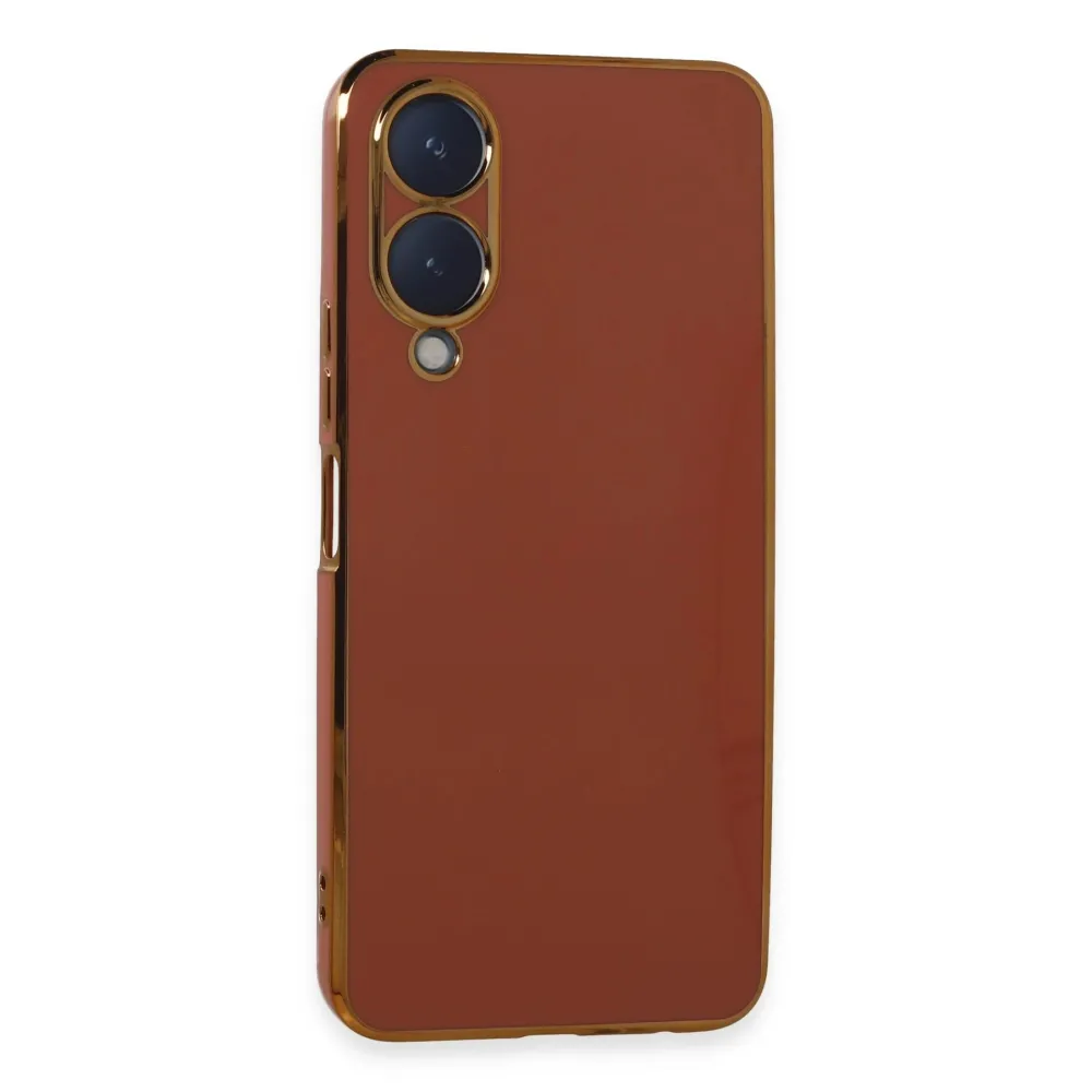 Newface Vivo Y17S Kılıf Volet Silikon - Kırmızı