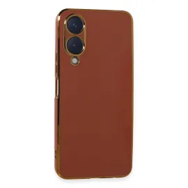 Newface Vivo Y17S Kılıf Volet Silikon - Kırmızı