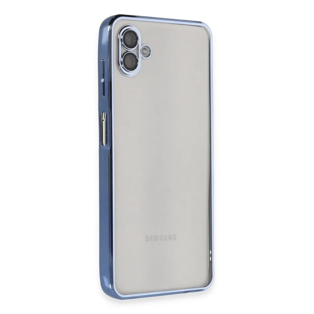 Newface Samsung Galaxy A04 Kılıf Razer Lensli Silikon - Açık Mavi