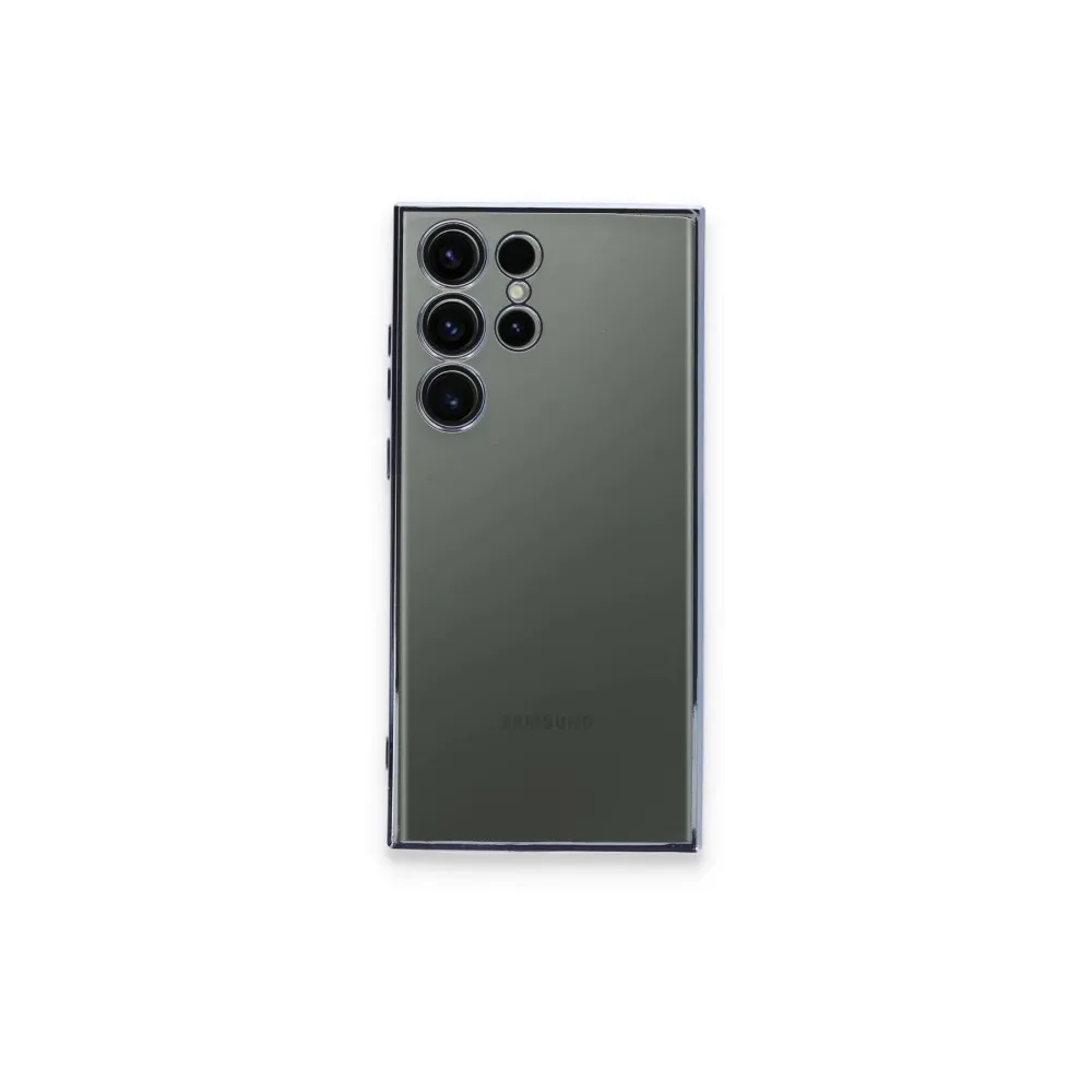 Newface Samsung Galaxy S24 Ultra Kılıf Razer Lensli Silikon - Gold