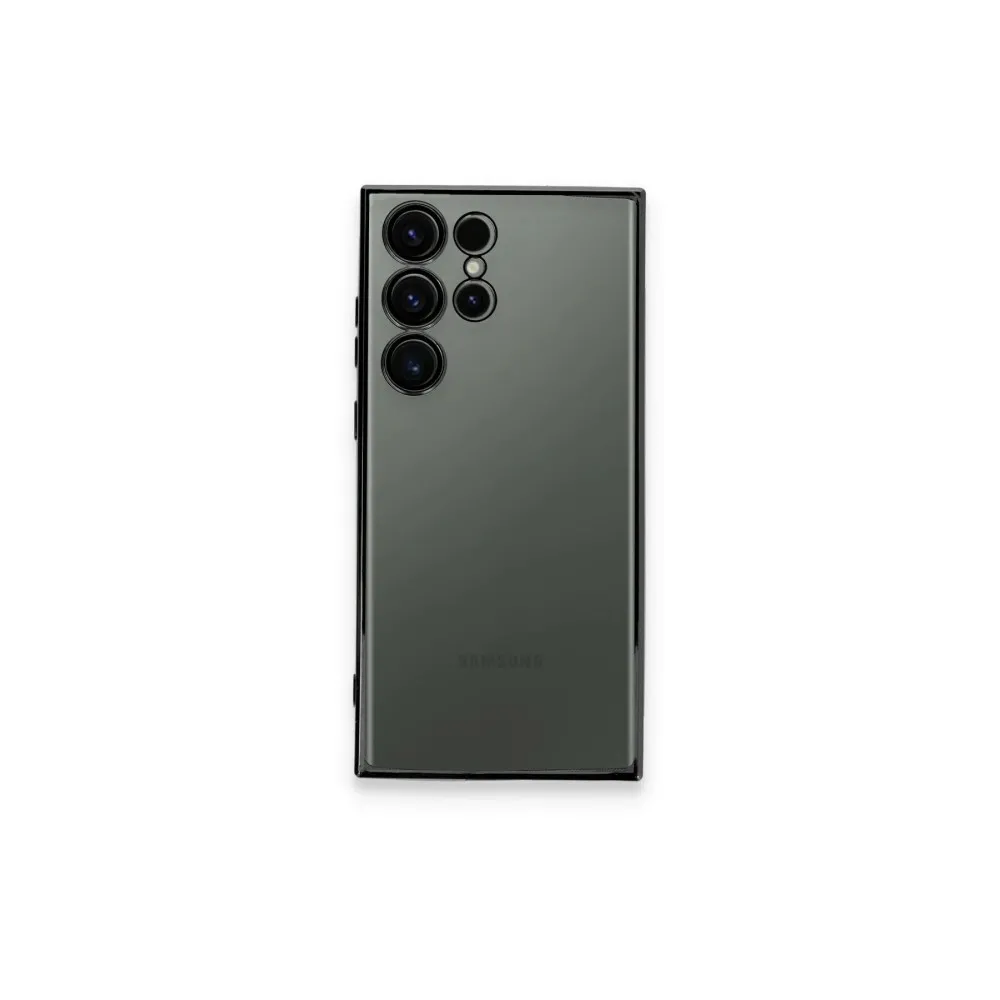 Newface Samsung Galaxy S24 Ultra Kılıf Razer Lensli Silikon - Yeşil