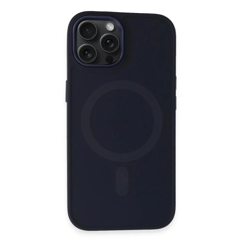 Newface Iphone 15 Pro Max Kılıf Oslo Magsafe Kapak - Lacivert