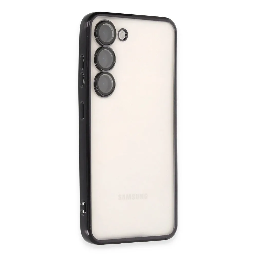 Newface Samsung Galaxy S23 Plus Kılıf Razer Lensli Silikon - Siyah