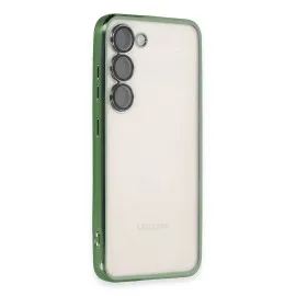 Newface Samsung Galaxy S23 Plus Kılıf Razer Lensli Silikon - Yeşil