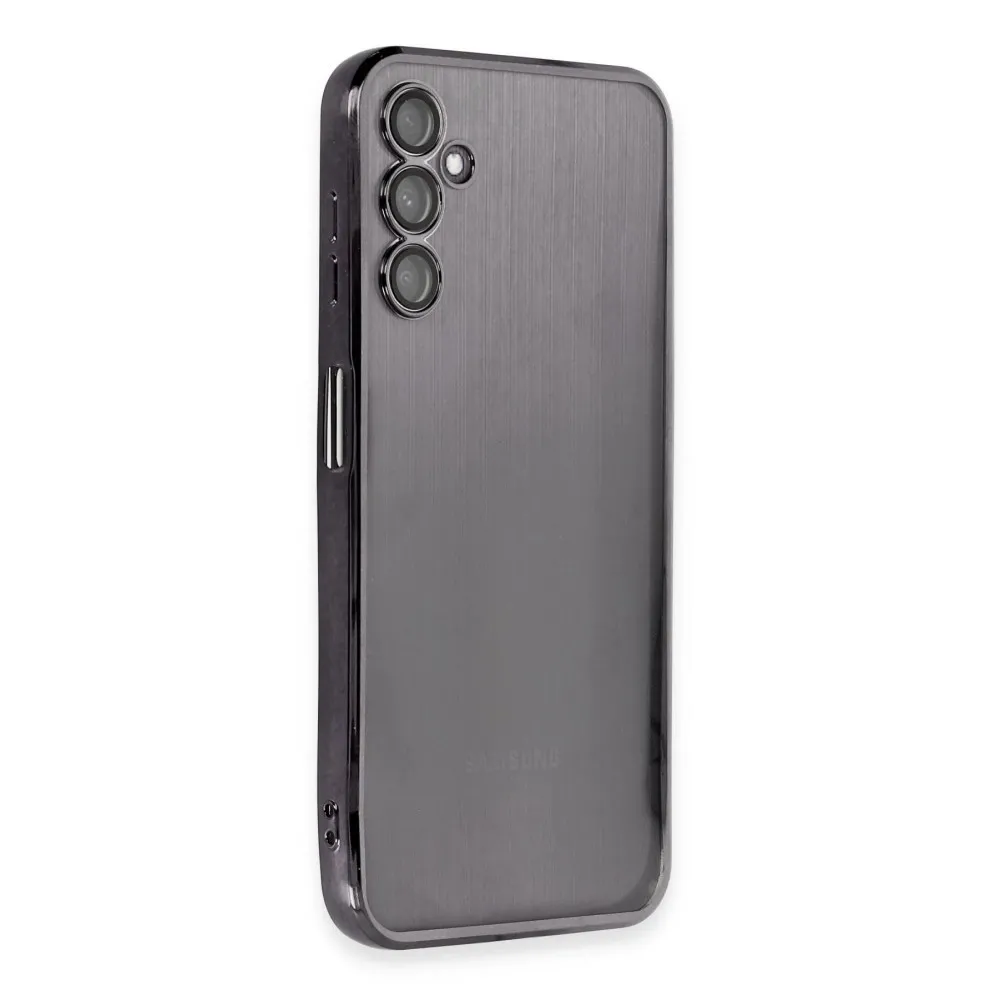 Newface Samsung Galaxy A14 4G Kılıf Razer Lensli Silikon - Siyah