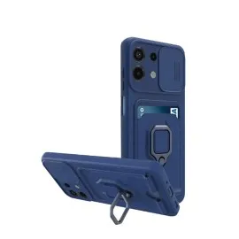 Newface Xiaomi Redmi Note 13 4G Kılıf Zuma Kartvizitli Yüzüklü Silikon - Lacivert