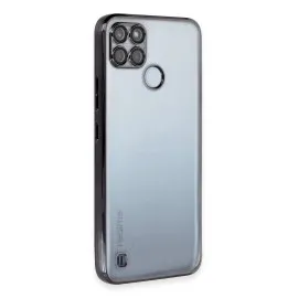 Newface Realme C25Y Kılıf Razer Lensli Silikon - Siyah
