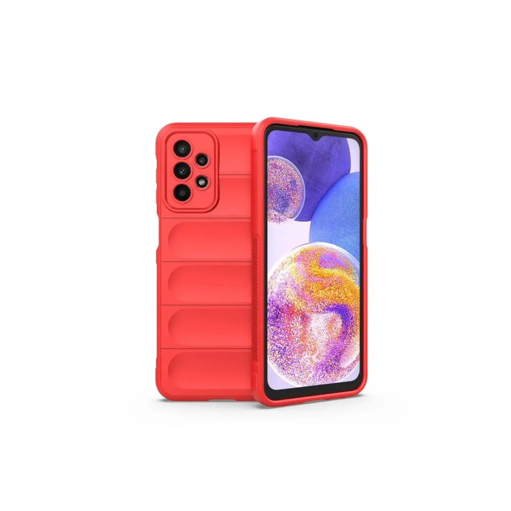 Newface Samsung Galaxy A23 4G Kılıf Optimum Silikon - Kırmızı
