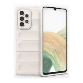Newface Samsung Galaxy A33 5G Kılıf Optimum Silikon - Krem