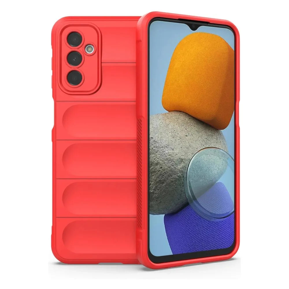 Newface Samsung Galaxy M23 Kılıf Optimum Silikon - Kırmızı