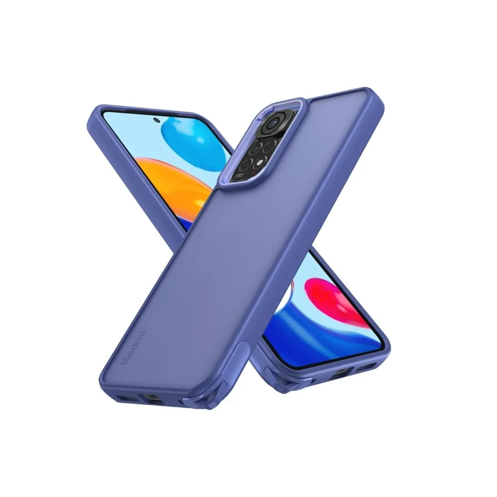 Newface Xiaomi Redmi Note 11 Kılıf Elegant Kapak - Açık Mavi