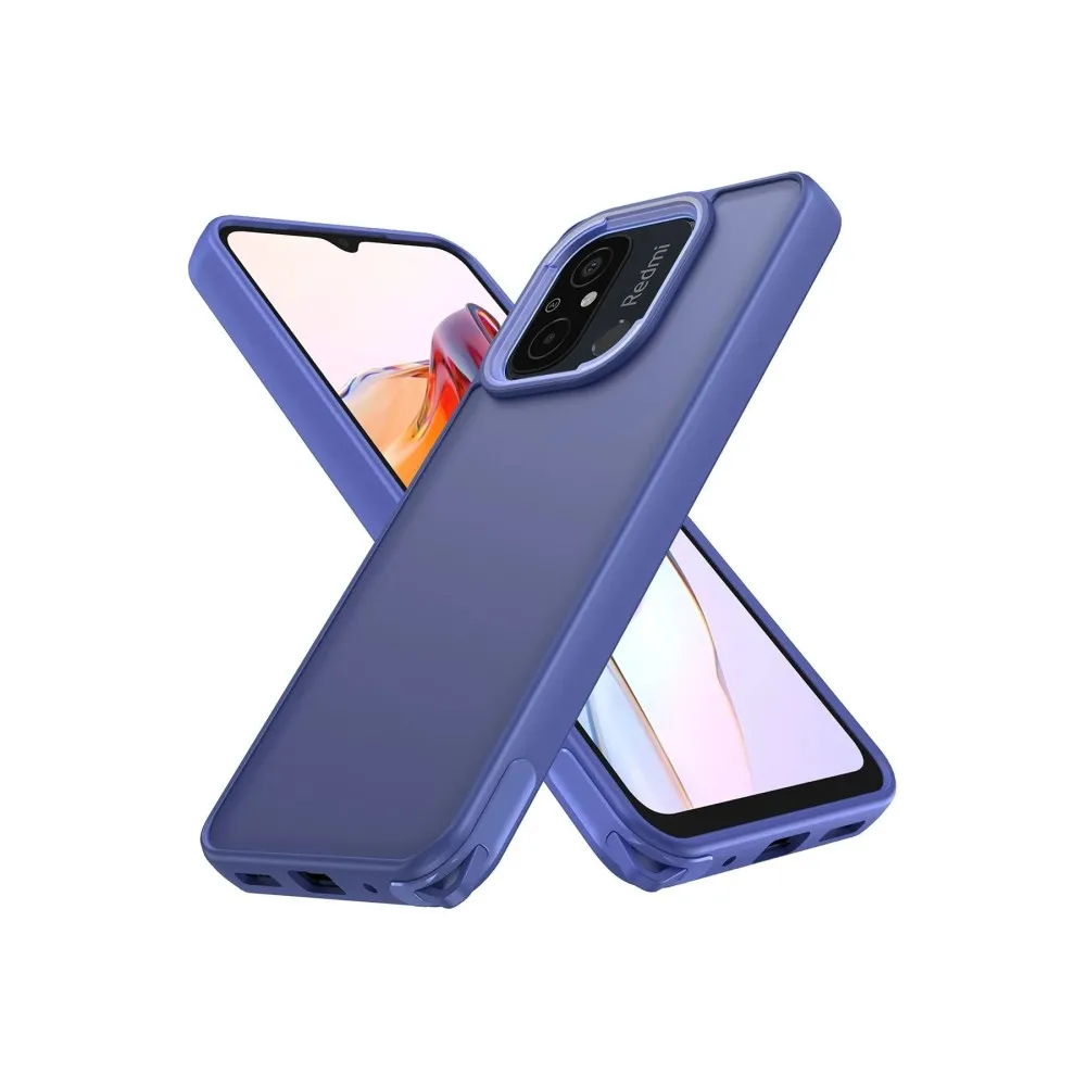 Newface Xiaomi Redmi 12C Kılıf Elegant Kapak - Açık Mavi