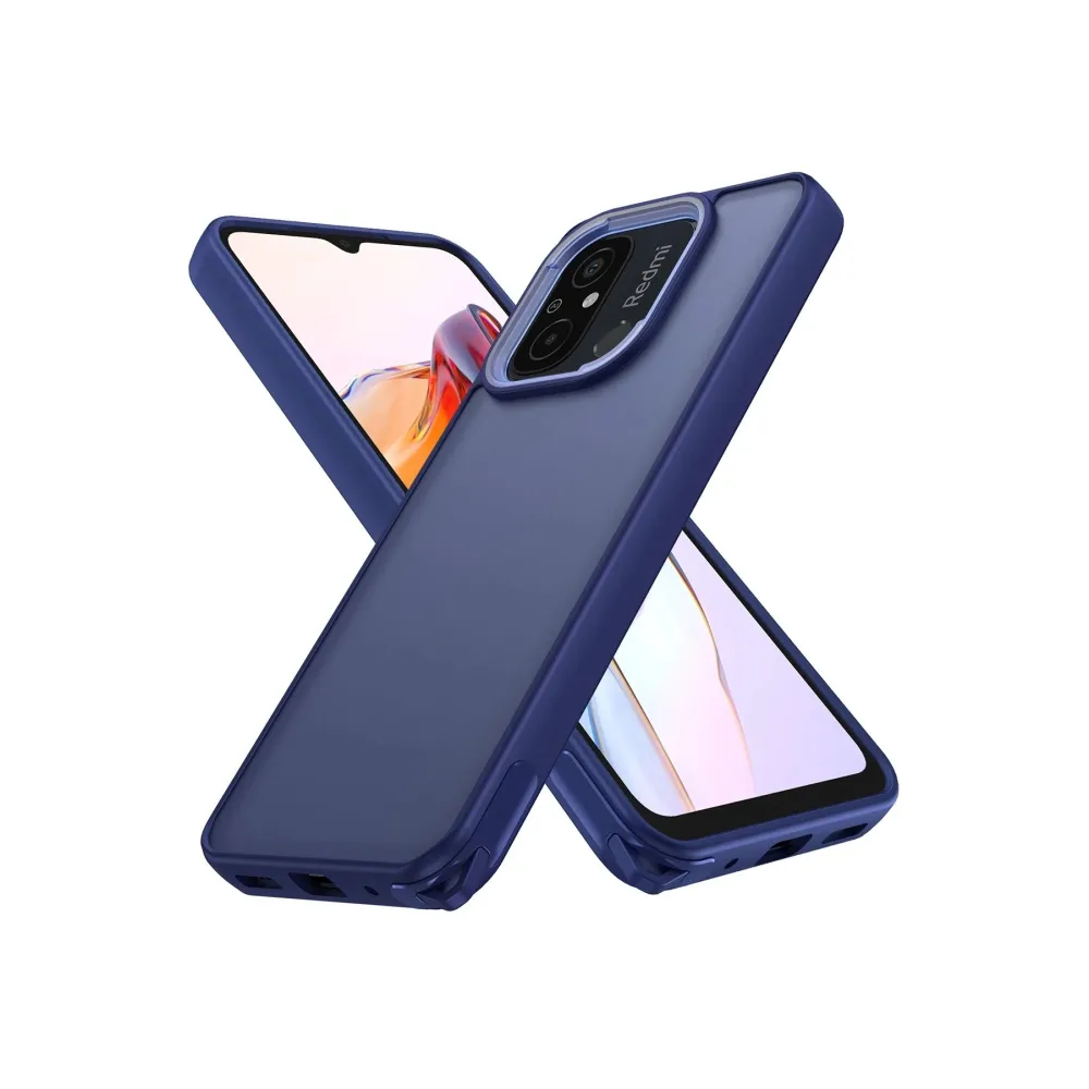 Newface Xiaomi Redmi 12C Kılıf Elegant Kapak - Lacivert