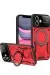Newface Iphone 11 Kılıf Joy Lens Standlı Kapak - Kırmızı