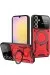Newface Samsung Galaxy A05S Kılıf Joy Lens Standlı Kapak - Kırmızı