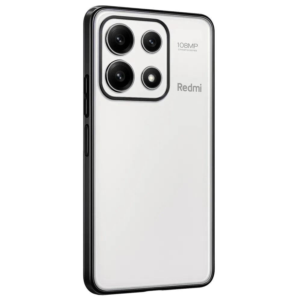 Newface Xiaomi Poco X6 Pro Kılıf Razer Lensli Silikon - Siyah