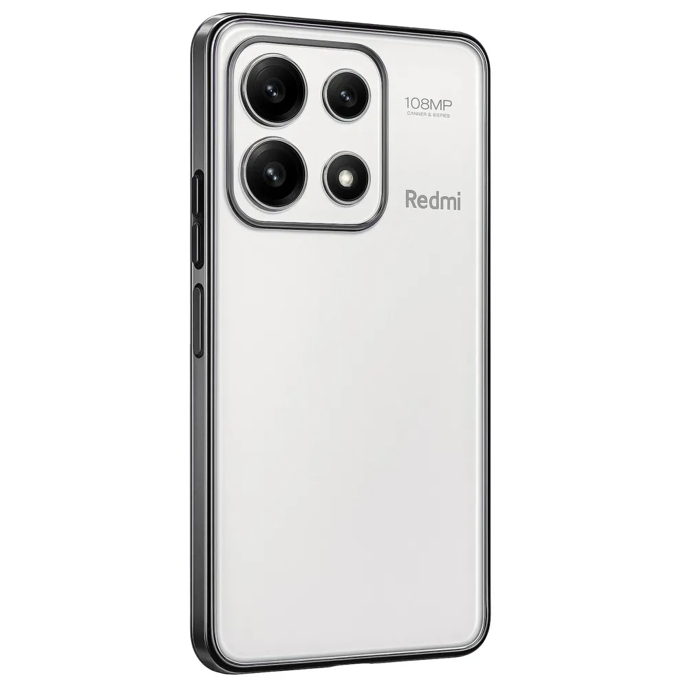 Newface Xiaomi Poco X6 Pro Kılıf Razer Lensli Silikon - Gümüş