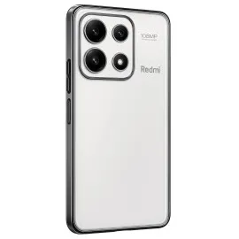 Newface Xiaomi Poco X6 Pro Kılıf Razer Lensli Silikon - Gümüş