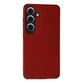 Newface Samsung Galaxy S24 Kılıf Loop Deri Silikon - Kırmızı
