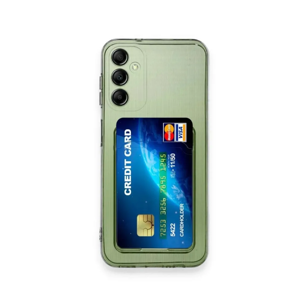 Newface Samsung Galaxy A25 5G Kılıf Kart Şeffaf Silikon - Şeffaf