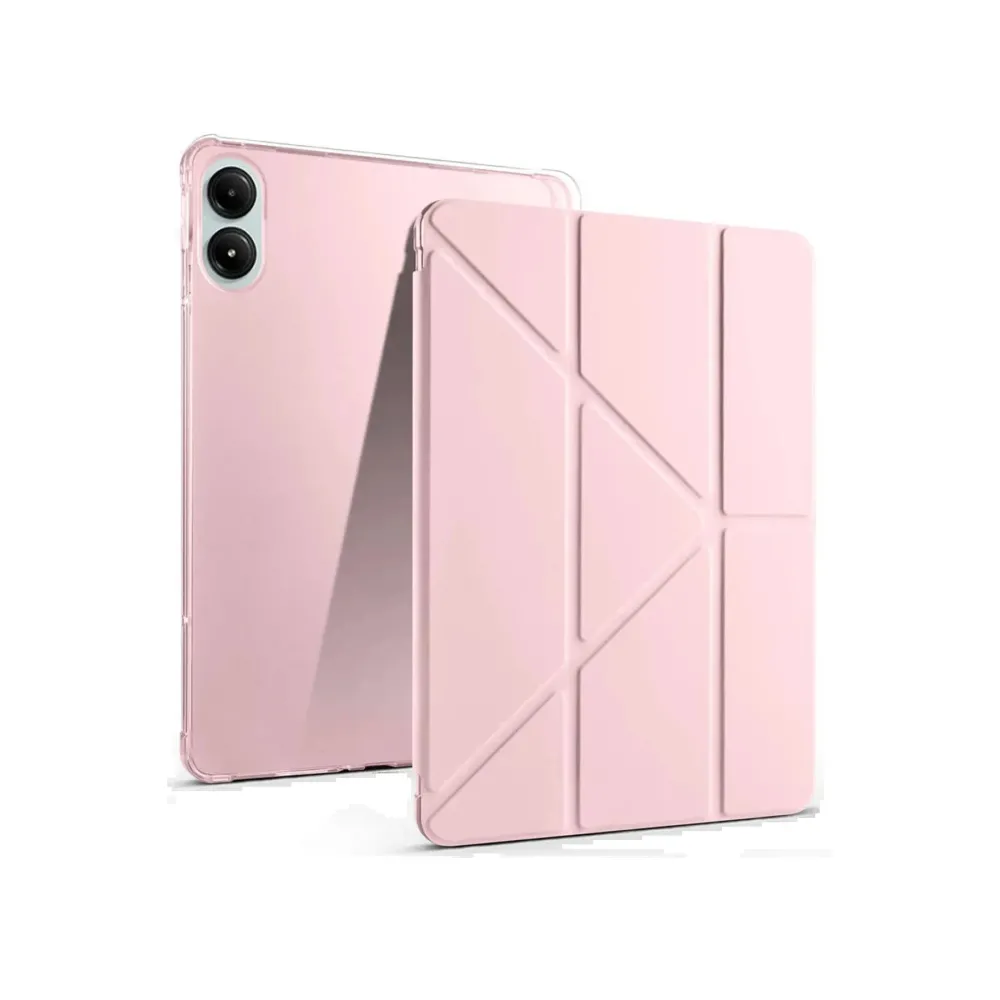 Newface Xiaomi Redmi Pad Pro 12.1 Kılıf Kalemlikli Mars Tablet Kılıfı - Rose Gold