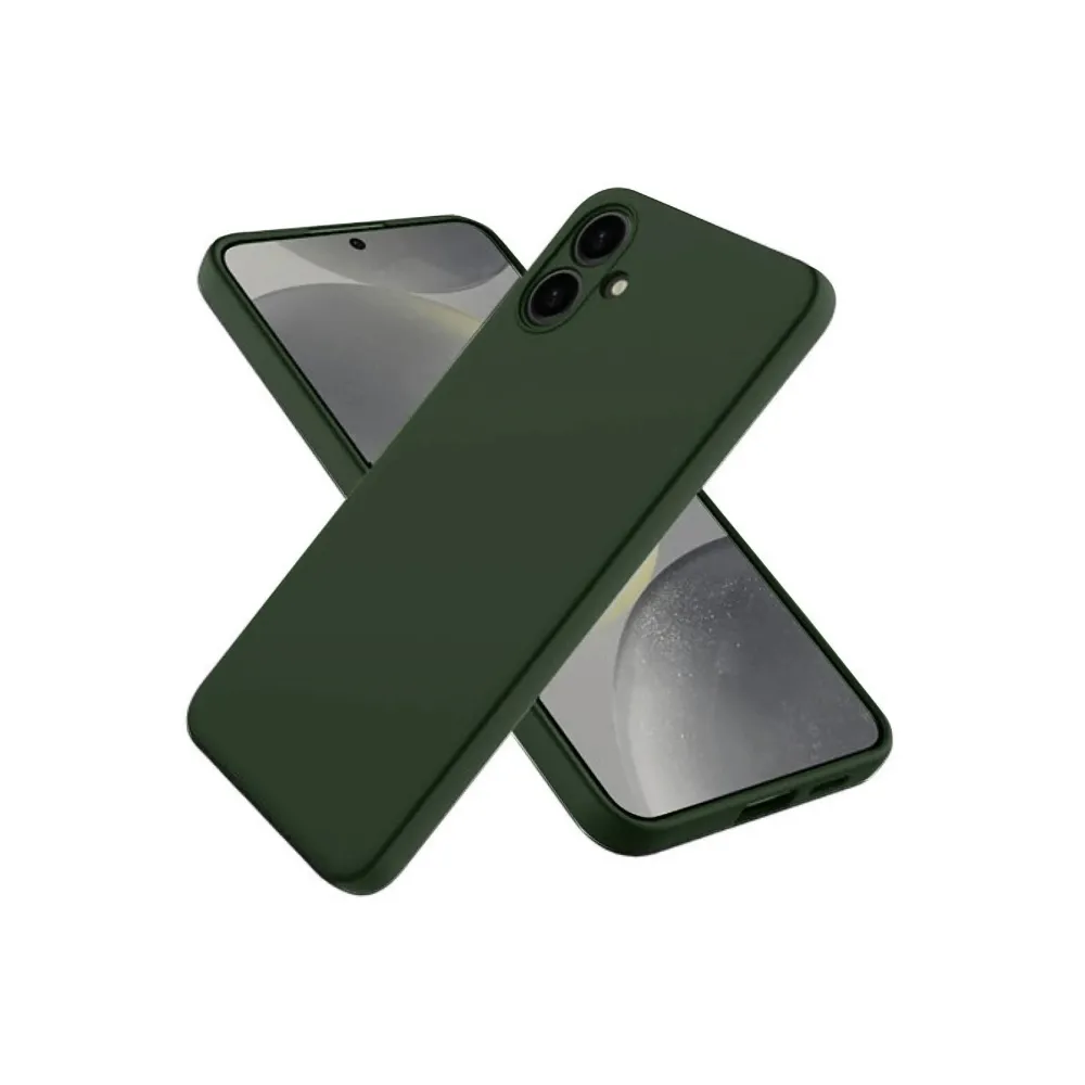 Newface Samsung Galaxy A06 Kılıf First Silikon - Koyu Yeşil