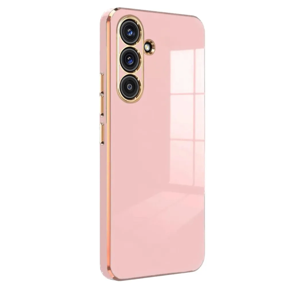 Newface Samsung Galaxy S25 Plus Kılıf Volet Silikon - Pembe