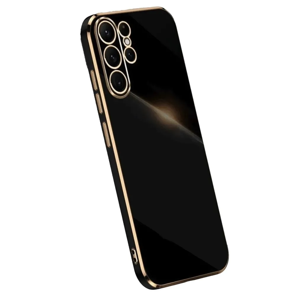 Newface Samsung Galaxy S25 Ultra Kılıf Volet Silikon - Siyah