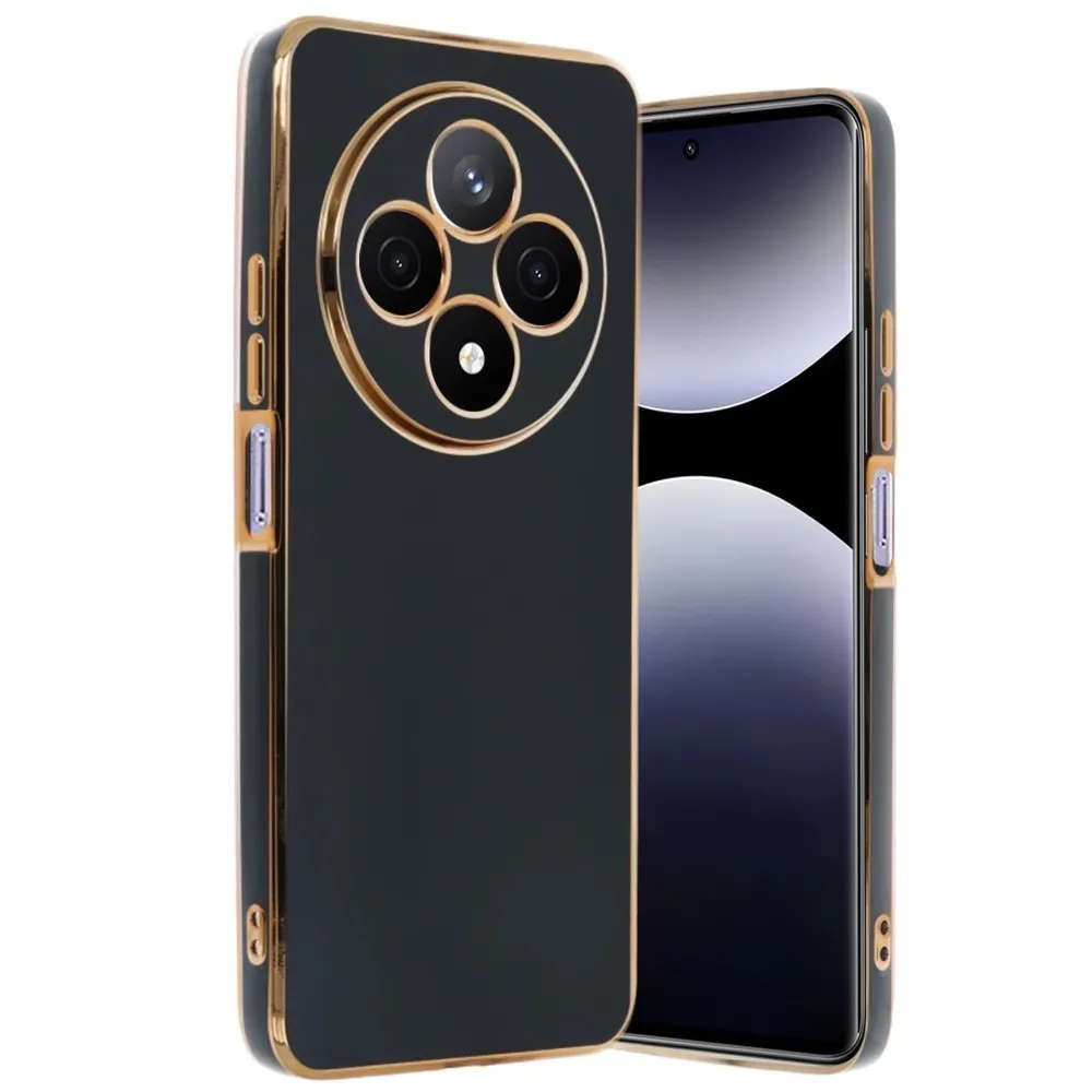 Newface Xiaomi Redmi 14C Kılıf Volet Silikon - Siyah