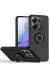 Newface Xiaomi Redmi Note 13 Pro 5G Kılıf Montreal Yüzüklü Silikon Kapak - Siyah