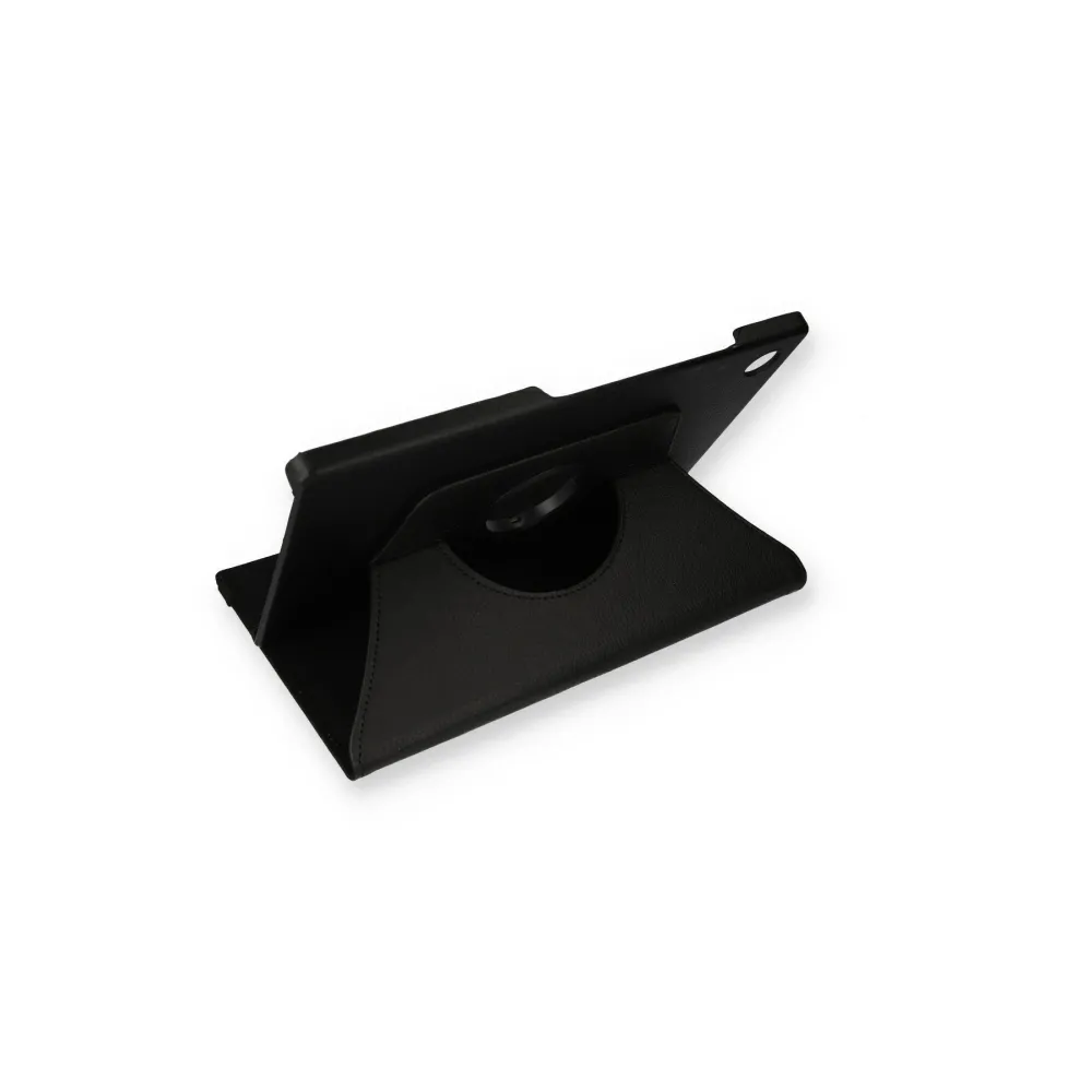 Newface Samsung Galaxy X200 Tab A8 10.5 Kılıf 360 Tablet Deri Kılıf - Siyah