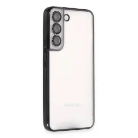 Newface Samsung Galaxy S22 Kılıf Razer Lensli Silikon - Siyah