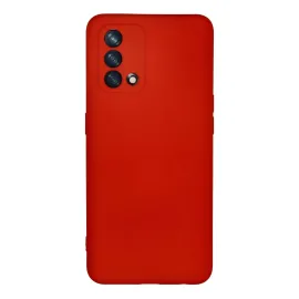 Newface Oppo A74 4G Kılıf Nano Içi Kadife Silikon - Kırmızı