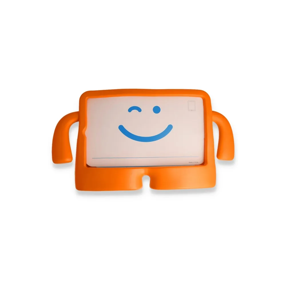 Newface iPad 10.2 (7.nesil) Kılıf Karakter Tablet Silikon - Turuncu