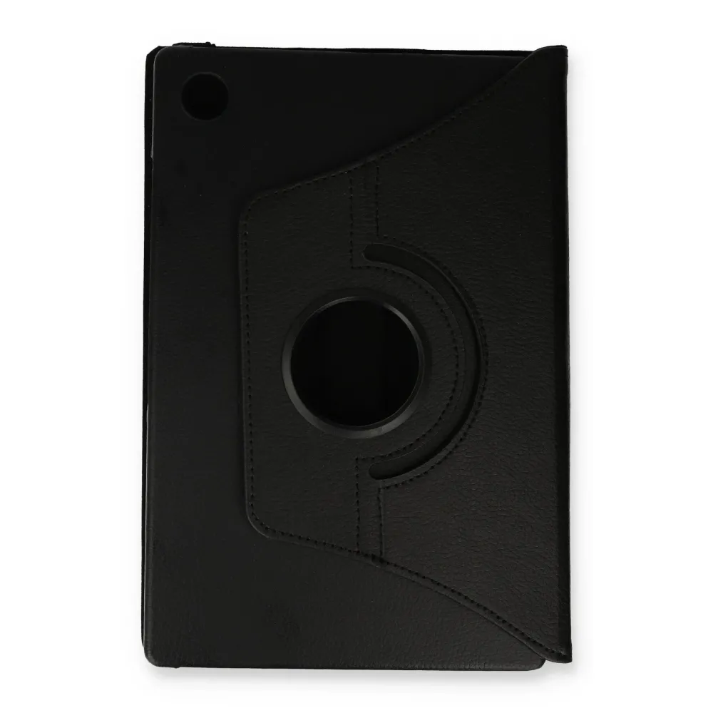 Newface Samsung Galaxy Tab A9 Plus Kılıf 360 Tablet Deri Kılıf - Siyah