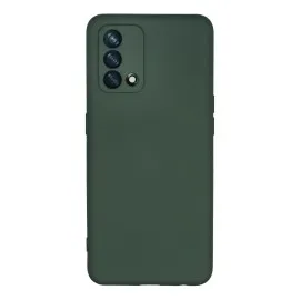 Newface Oppo A74 4G Kılıf Nano içi Kadife Silikon - Koyu Yeşil