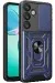 Newface Samsung Galaxy S25 Plus Kılıf Pars Lens Yüzüklü Silikon - Lacivert