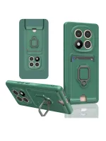 Newface Xiaomi Redmi Note 14 Pro Plus Kılıf Zuma Kartvizitli Yüzüklü Silikon - Yeşil