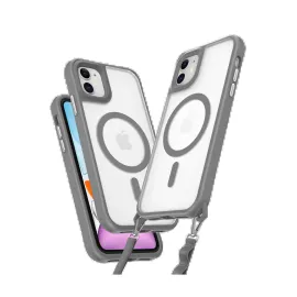 Newface Iphone 12 Kılıf Enka Magsafe Silikon Kılıf - Titan Gri