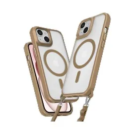 Newface Iphone 15 Plus Kılıf Enka Magsafe Silikon Kılıf - Desert