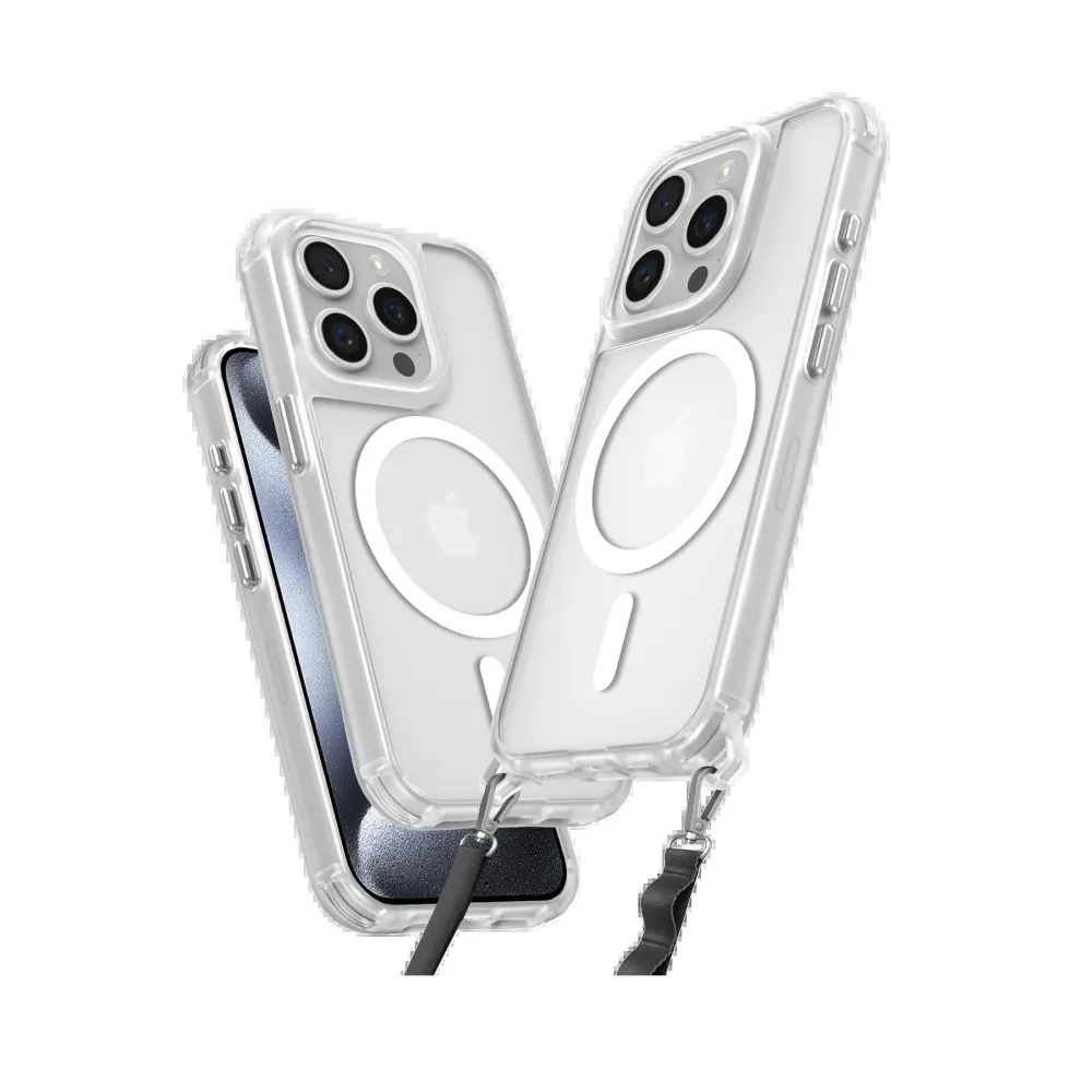 Newface Iphone 15 Pro Max Kılıf Enka Magsafe Silikon Kılıf - Şeffaf