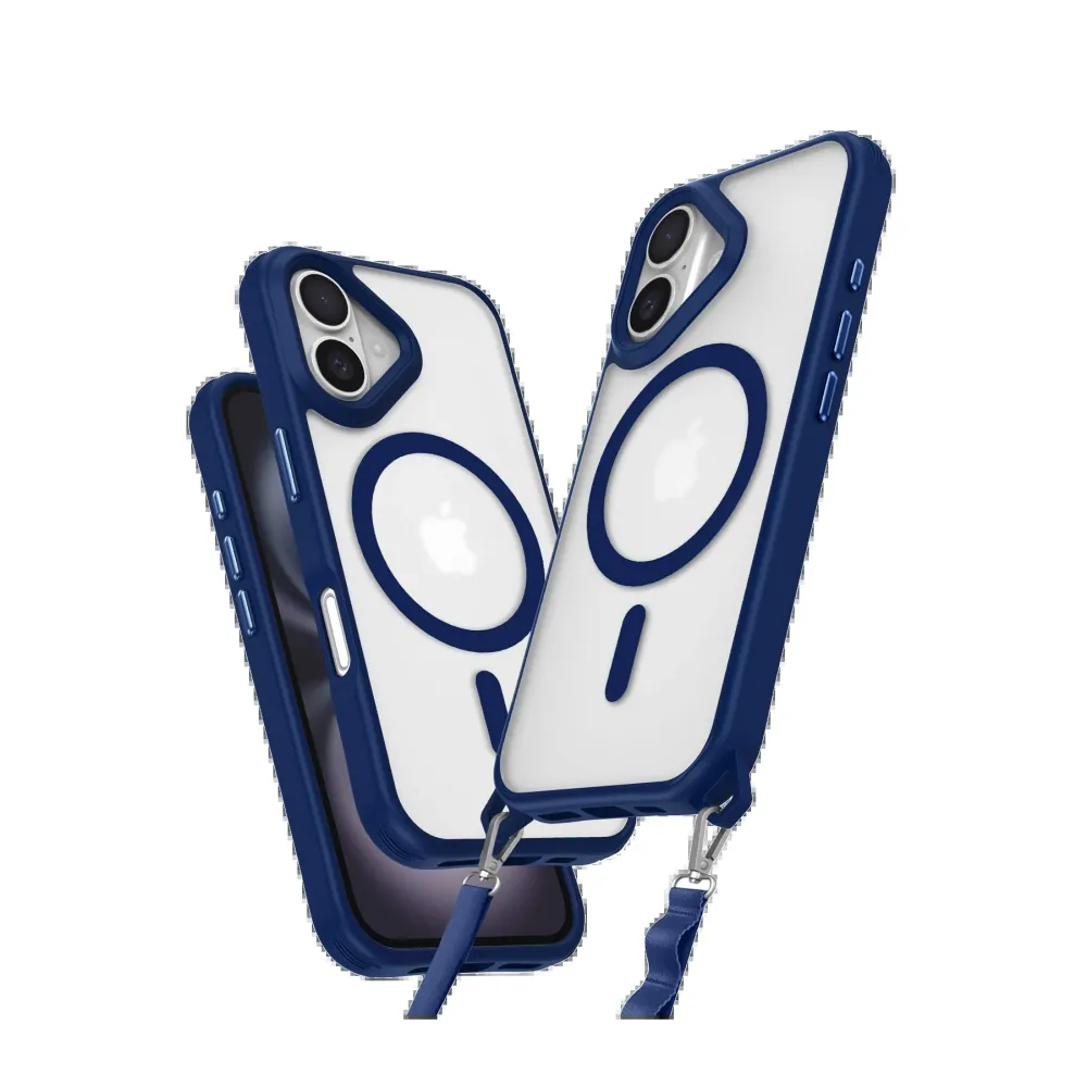 Newface Iphone 16 Plus Kılıf Enka Magsafe Silikon Kılıf - Lacivert