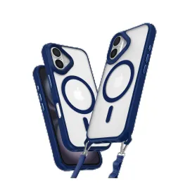 Newface Iphone 16 Plus Kılıf Enka Magsafe Silikon Kılıf - Lacivert