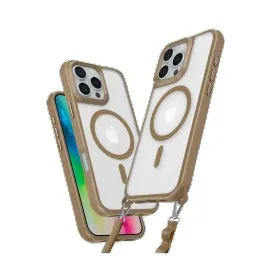 Newface iPhone 16 Pro Kılıf Enka Magsafe Silikon Kılıf - Desert